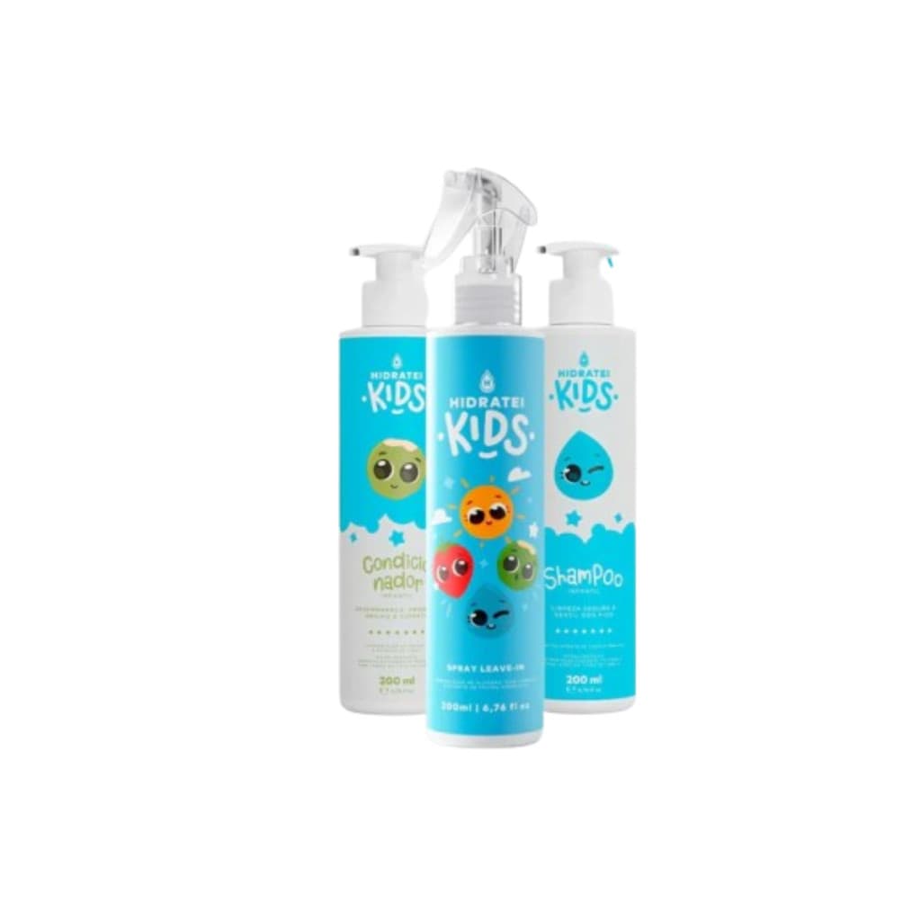 Kit Cuidado Diário Kids Infantil 200ml Fios Limpos E Macios