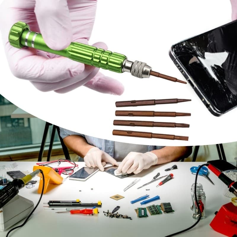 Conjunto Desmontagem Chave Fenda Precisa Estone Para Óculos Computador E Manutenção Relógios