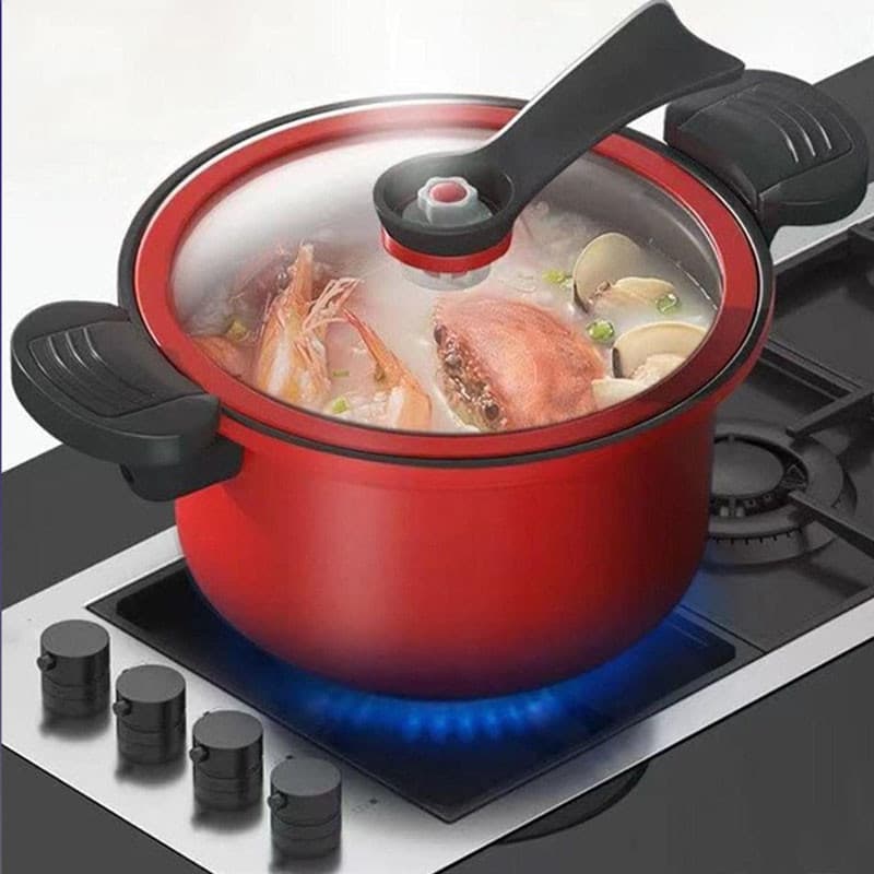 Panela De Pressão Antiaderente De 3.5L-Fogão A Gás De Indução Multifuncional Para Arroz Cozido