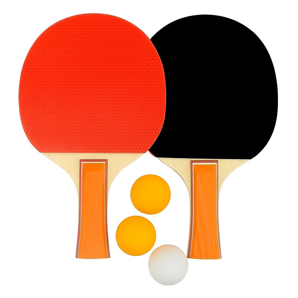 Kit de Ping pong Tenis de Mesa 2 Raquetes e 3 Bolinhas Brasport