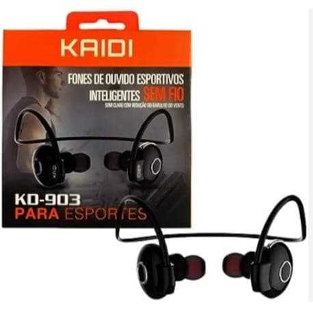 Fone De Ouvido Bluetooth Sem Fio Kaidi Kd903 - Ideal P/Esportes - Corrida Academia Bike