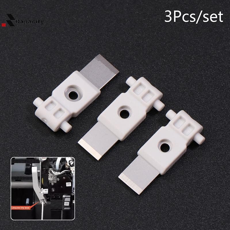 Capacidade 3 Unidades Para Substituição De Lâminas De Corte De Filamento Bambu Peças Sobressalentes De Cortador De Impre