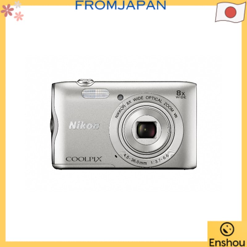 [USED]Do Japão [Usado] Câmera Digital Nikon COOLPIX A300 Óptica 8x Zoom 20.05 Megapixels Prata A300SL