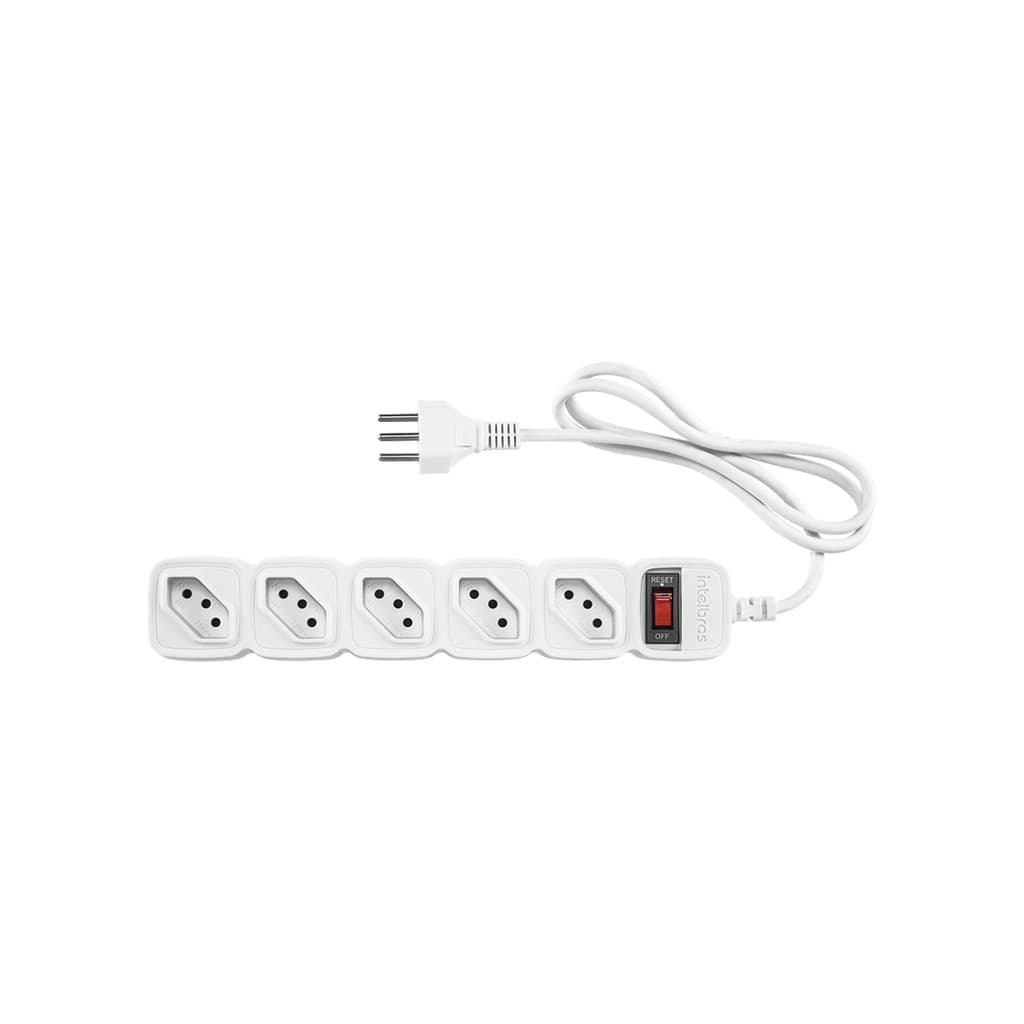 Protetor Eletrônico Intelbras com 5 Tomadas EPE 205+ Branco