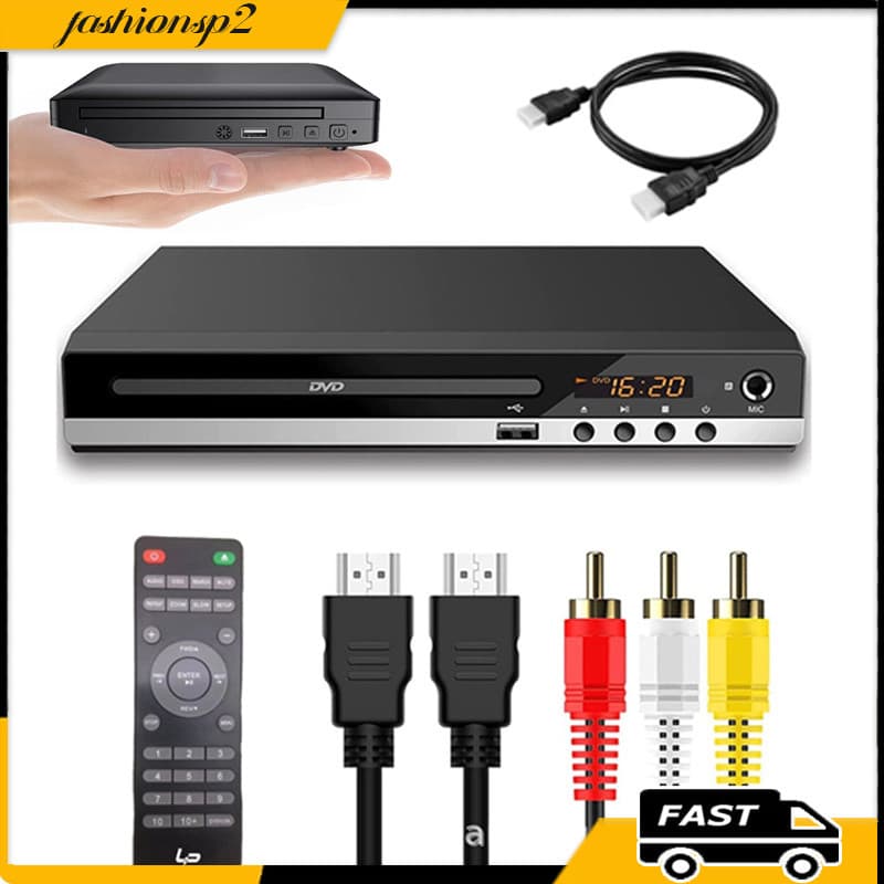 Ultrafino Leitor De Dvd Portátil Toca Cd Mp3 Usb Filme Bivolt 1080p Novo Home Car DVD Player