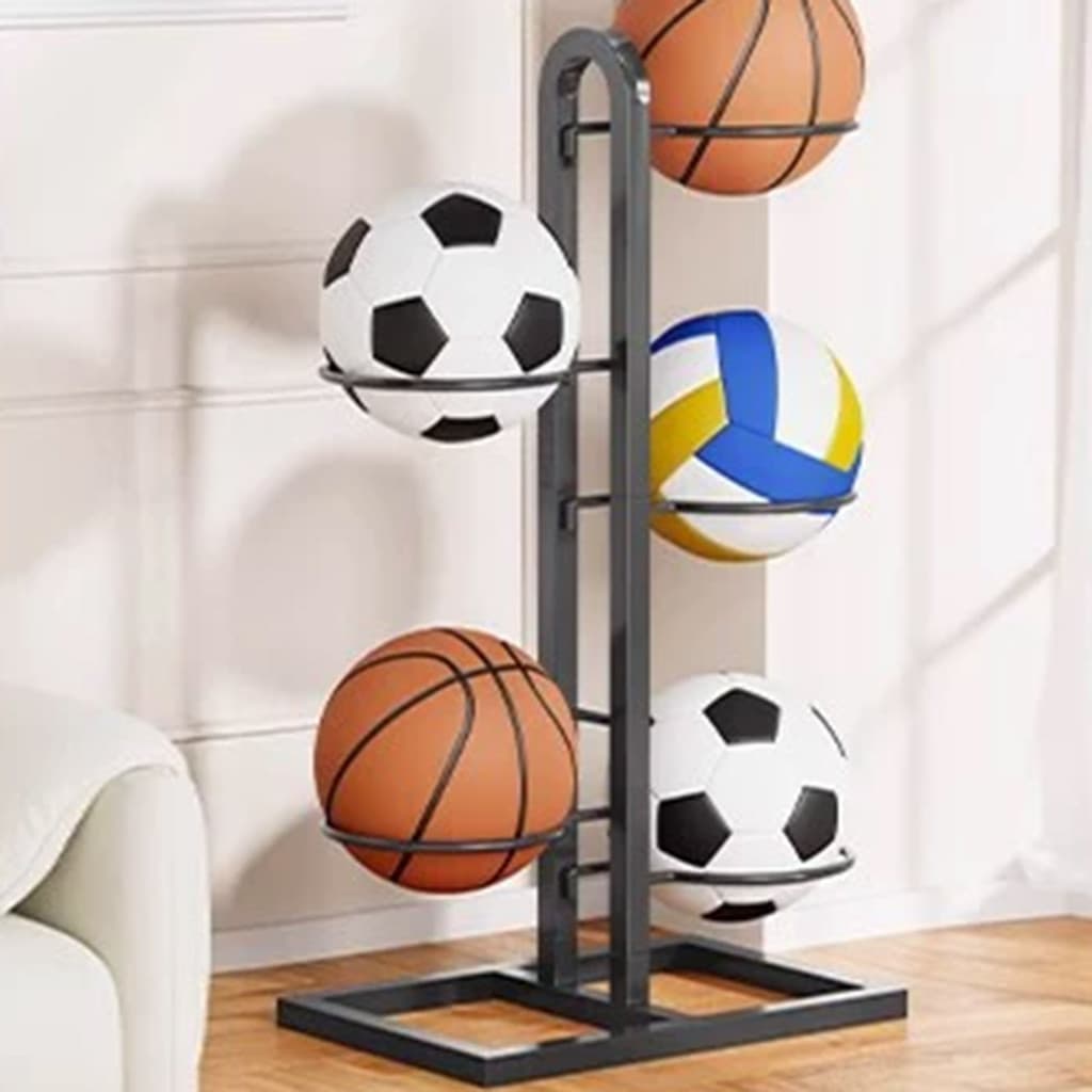 Rack De Armazenamento De Bola De Basquete , Estável , Autônomo , Suporte Para , Vôlei , Futebol ,