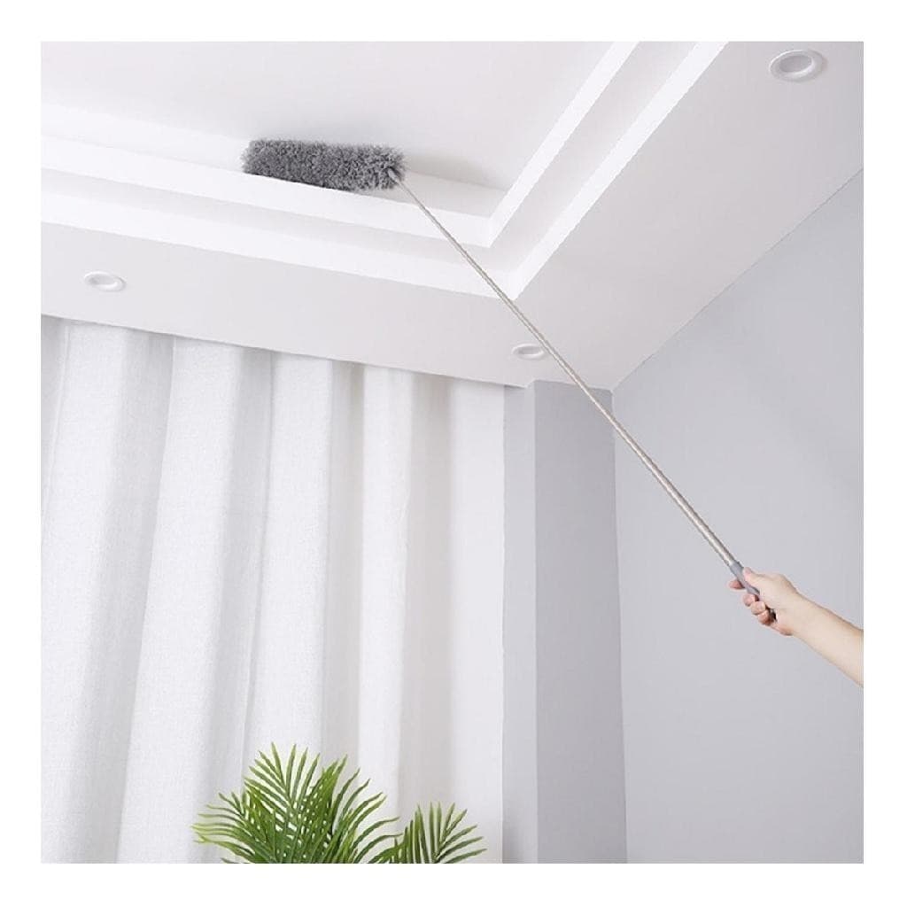 Espanador Retrátil 2.8m | Cabo Extensível | Microfibra Lavável|Limpa Teto, Ventilador e Cantos|Pratiqueza