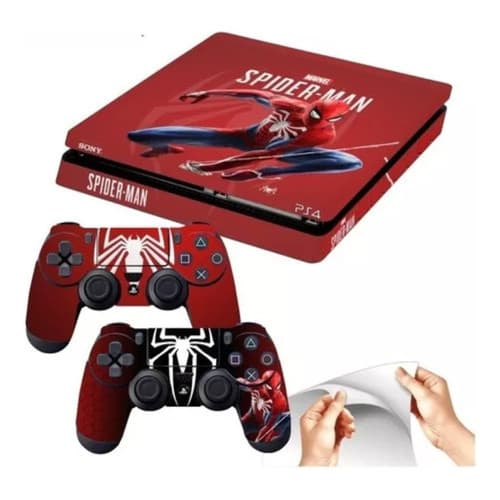 Skin Adesivo Playstation 4 Slim Spider-man Homem-aranha
