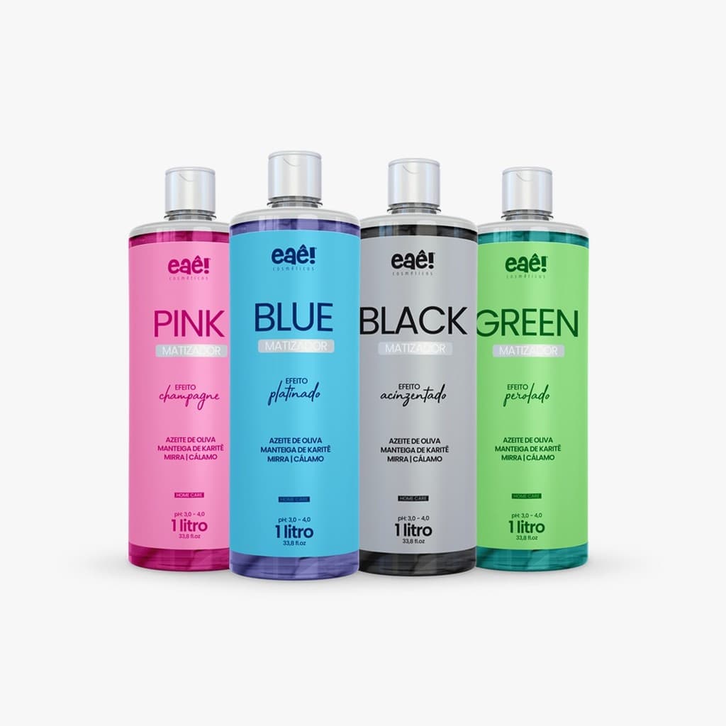 Matizador Para Loiros 1 Litro Tons Perolado - Acinzentado - Champagne - Platinado Eaê! Cosmeticos