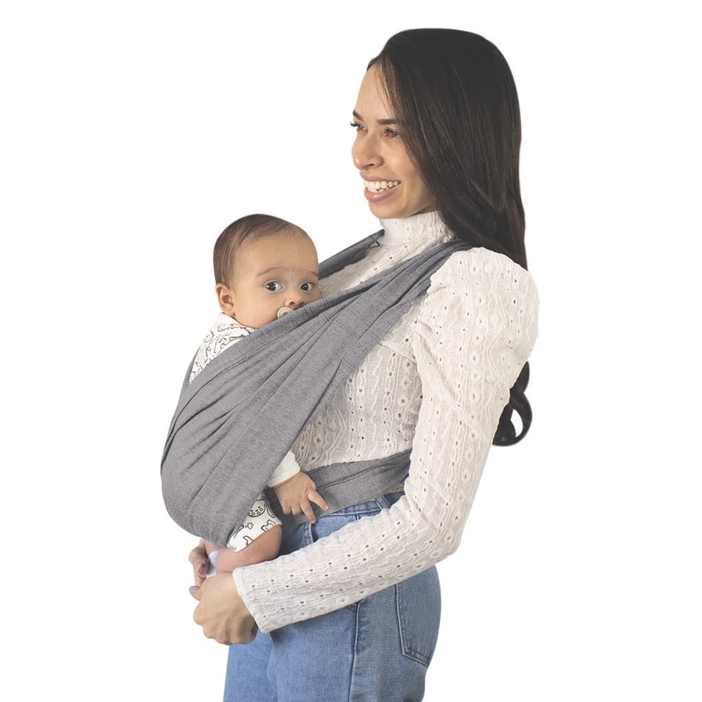 Sling em X Confortável p/ carregar seu Bebê - GG Cinza