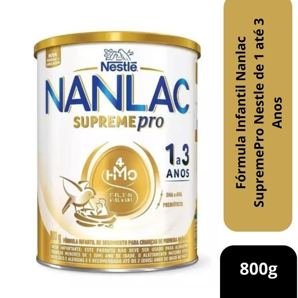 Fórmula Infantil Nanlac Supreme 1 a 3 Anos 800g