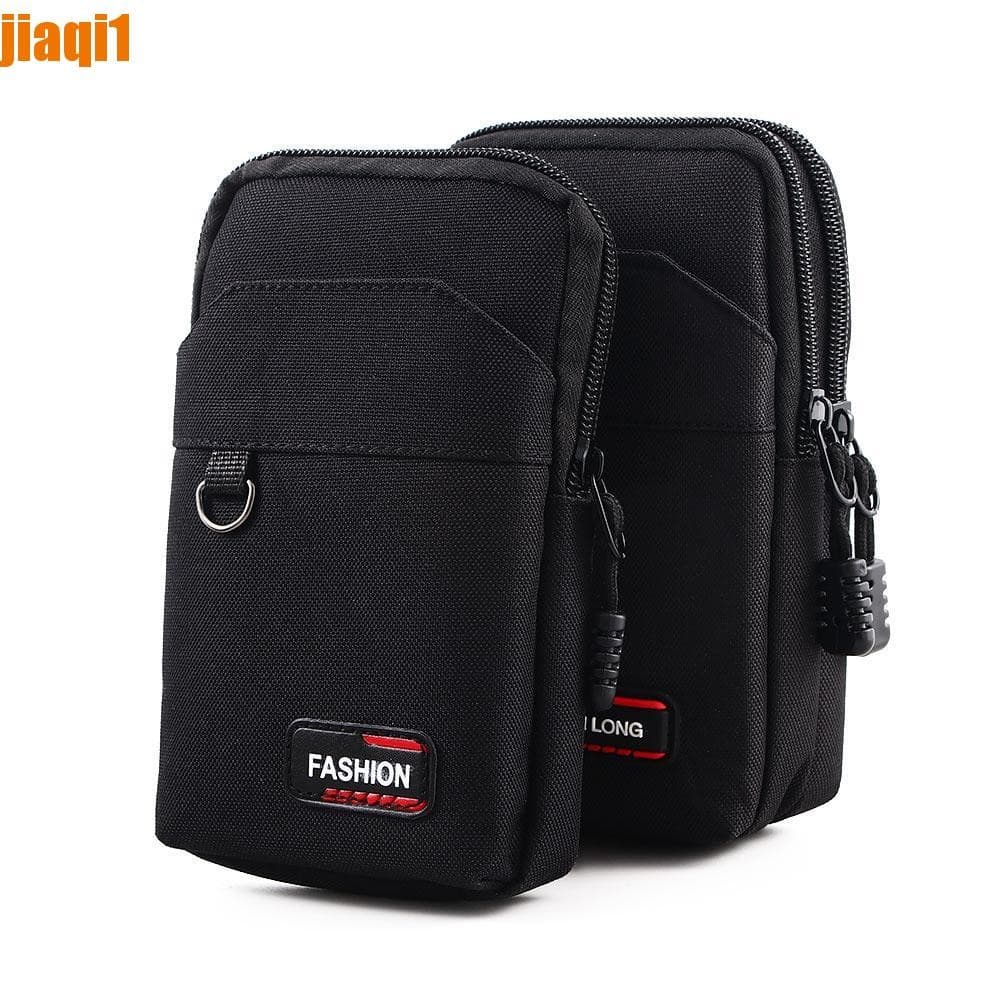 JIAQI1 Cinto Cintura Bolsa Cáqui Camping Homens De Telefone Durável Camada Única/Dupla Ao Ar Livre EDC Molle