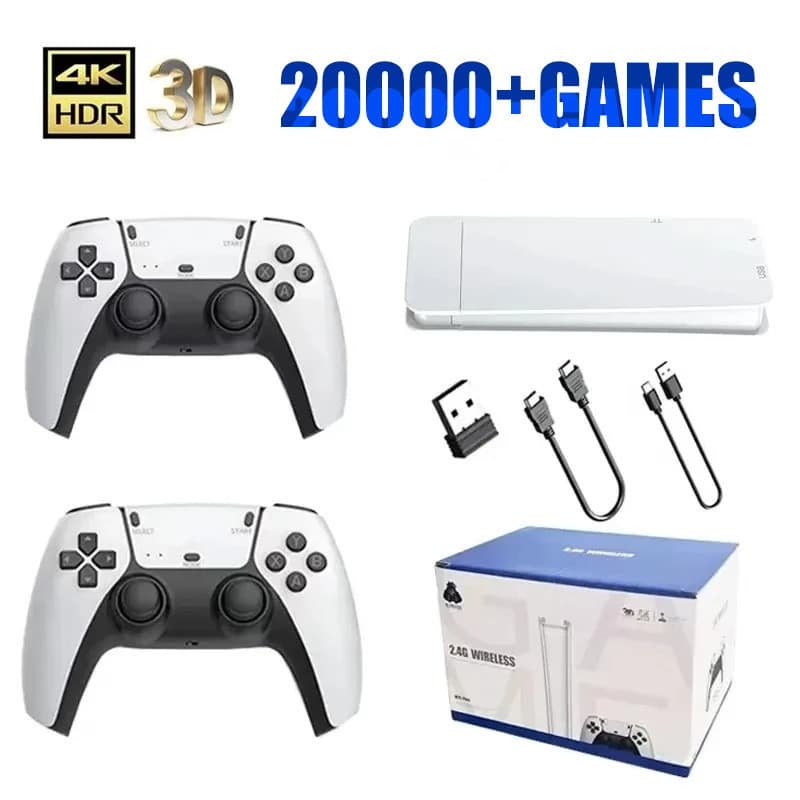Game Stick M15 Pro 4k 64GB com 2 controles sem fio +20.000 jogos