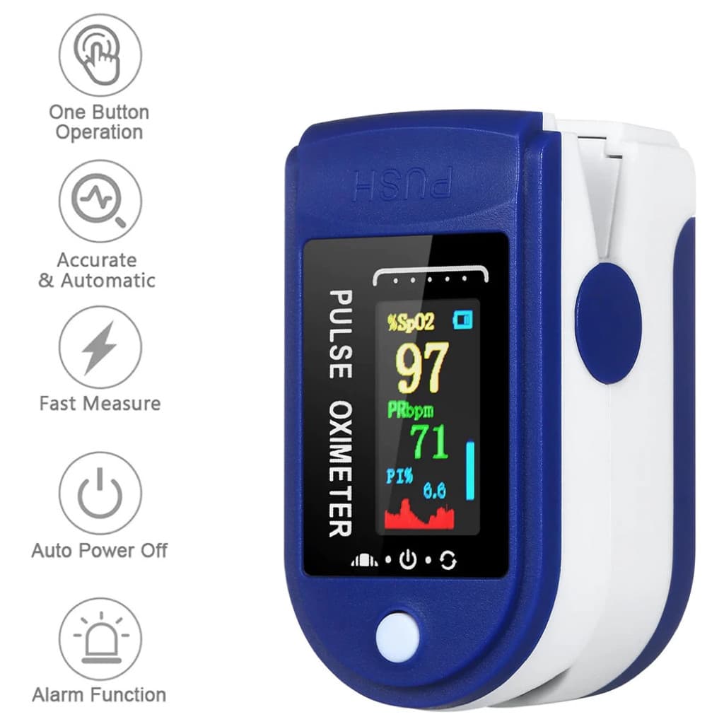 Medidor de Oxigênio no Sangue  Tela OLED HD Material ABS  Resistente medidor - Presente Ideal  para Cuidados com a Saúde