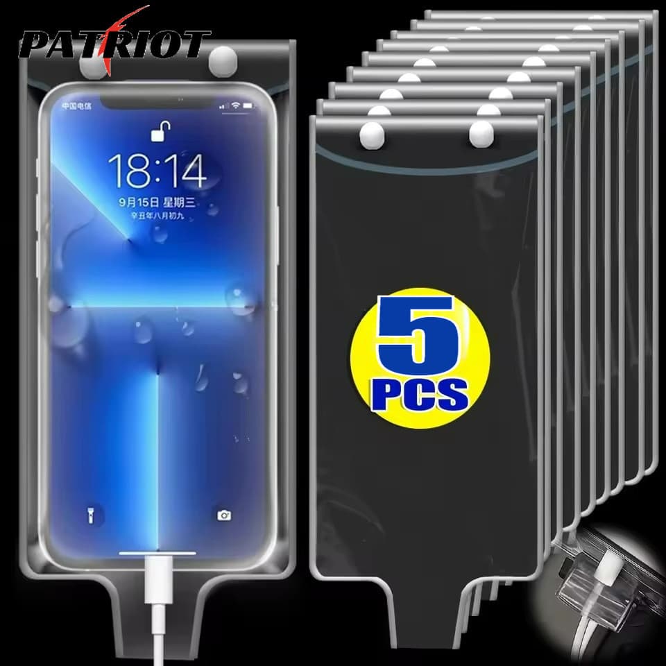 Bolsa Universal À Prova D'água Para Telefone , Capa Transparente De PVC Ciclismo/Natação , De Chuva Com Acesso Tela Sens