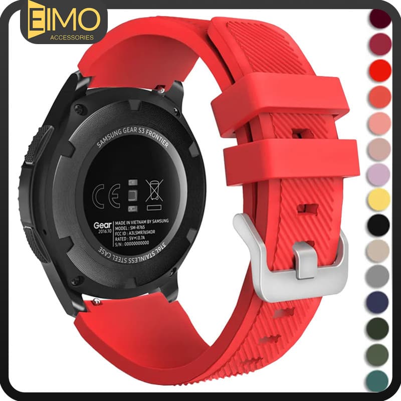 Pulseira 20mm/22mm De Silicone Para Samsung Galaxy Watch/Huawei GT/Amazfit/Garmin/Redmi Watch 5 Active/Lite