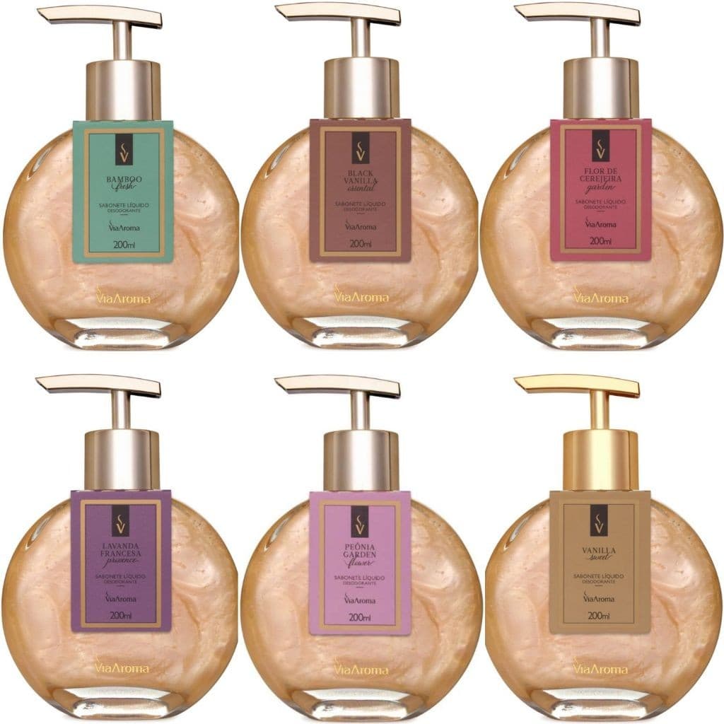 Sabonete Liquido Desodorante Para Mãos 200ml - Via Aroma