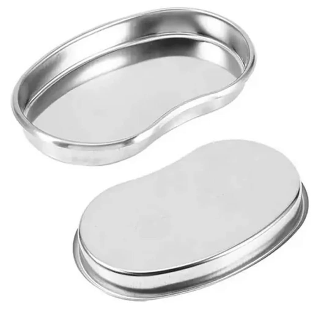 Bandeja Cuba Rim Estéica Micropigmentação Saúde e Beleza Aço Inox
