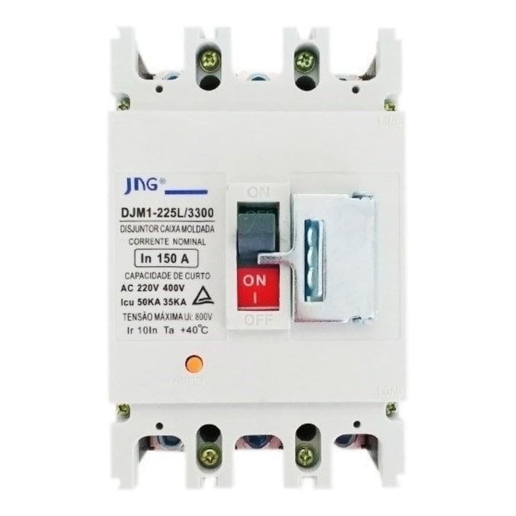 Disjuntor Tripolar Fixo 400a 80ka - Djm1-400l - Jng