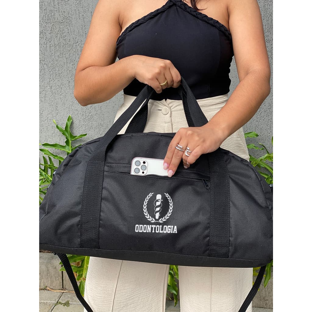 Mala Grande - ODONTOLOGIA - Estampada Academia Viagem Mala Masculina Feminina Unissex Resistente Fitness