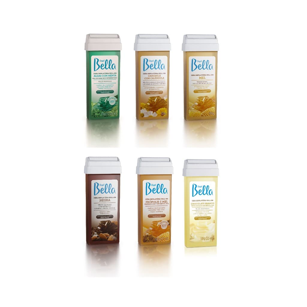 Refil Cera Depilatória para Roll on 100g - Depil Bella