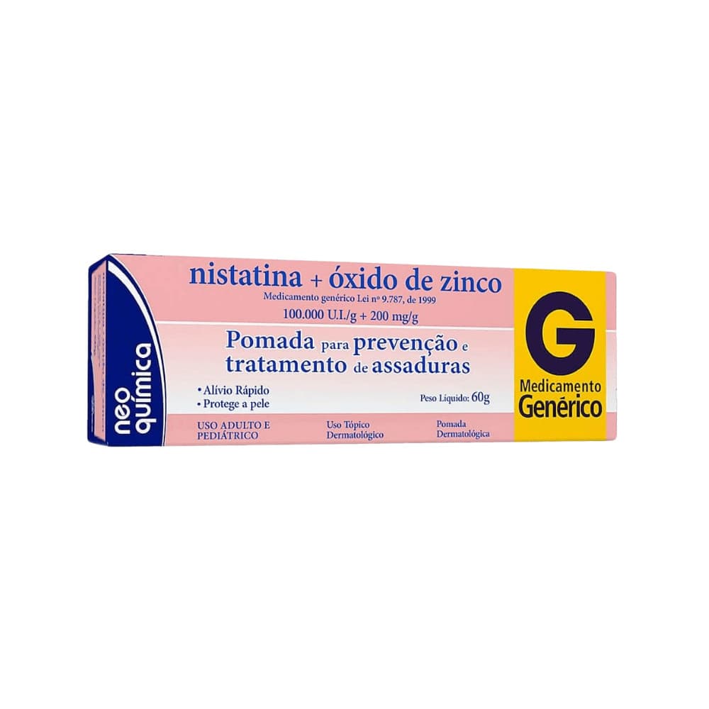 Nistatina+ Oxido Zinco Genérico Neo Química 60g