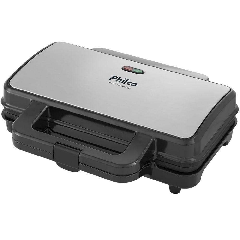 Sanduicheira E Grill Philco PGR02I Inox Antiaderente 900W 110V