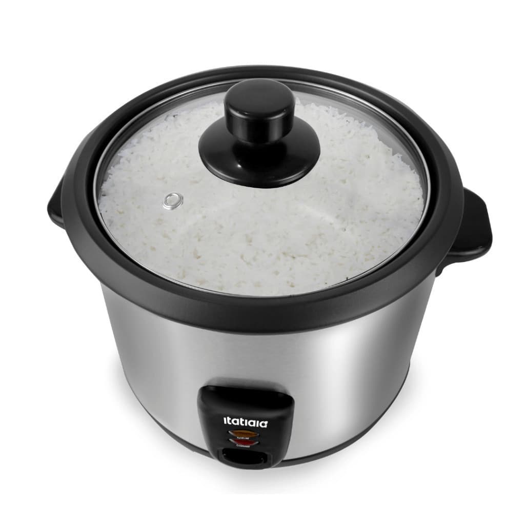 Panela de Arroz Elétrica Itatiaia Aço Inox Cozinha 1,5L