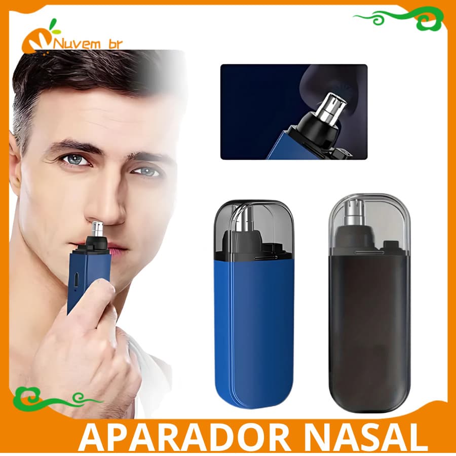 Aparador Removedor de Pelos De Nariz Portátil Elétricos 7000RPM Barbeador Máquina Cortar Cabelo Sobrancelha Kit Limpeza