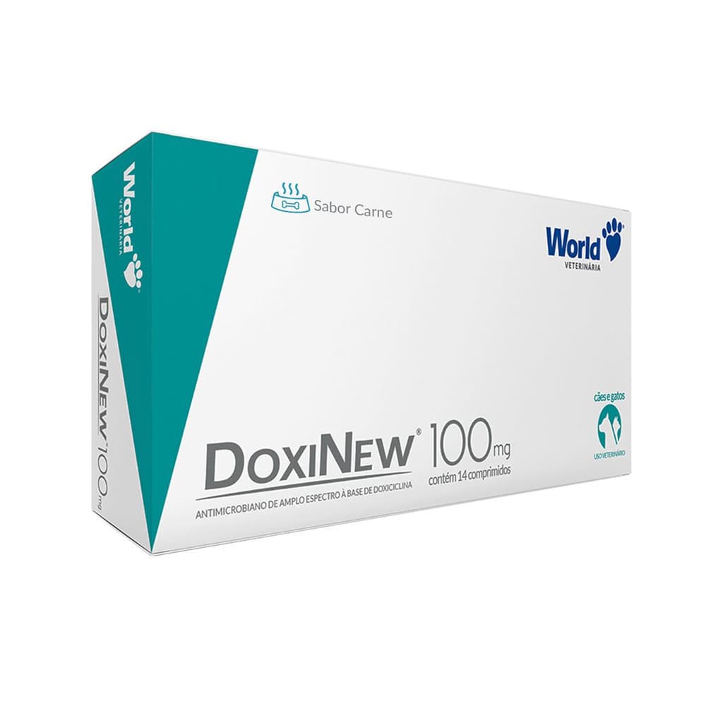 DoxiNew 100mg World para Cães e Gato - 14 Comprimidos