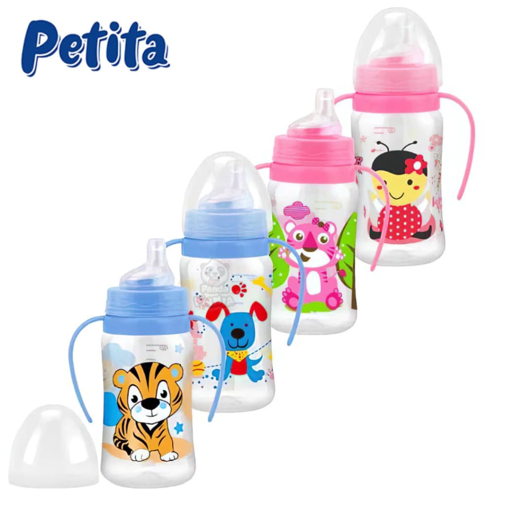 Copinho 270ml c/ Bico Silicone Alça Anti-Vazamento Para Bebê