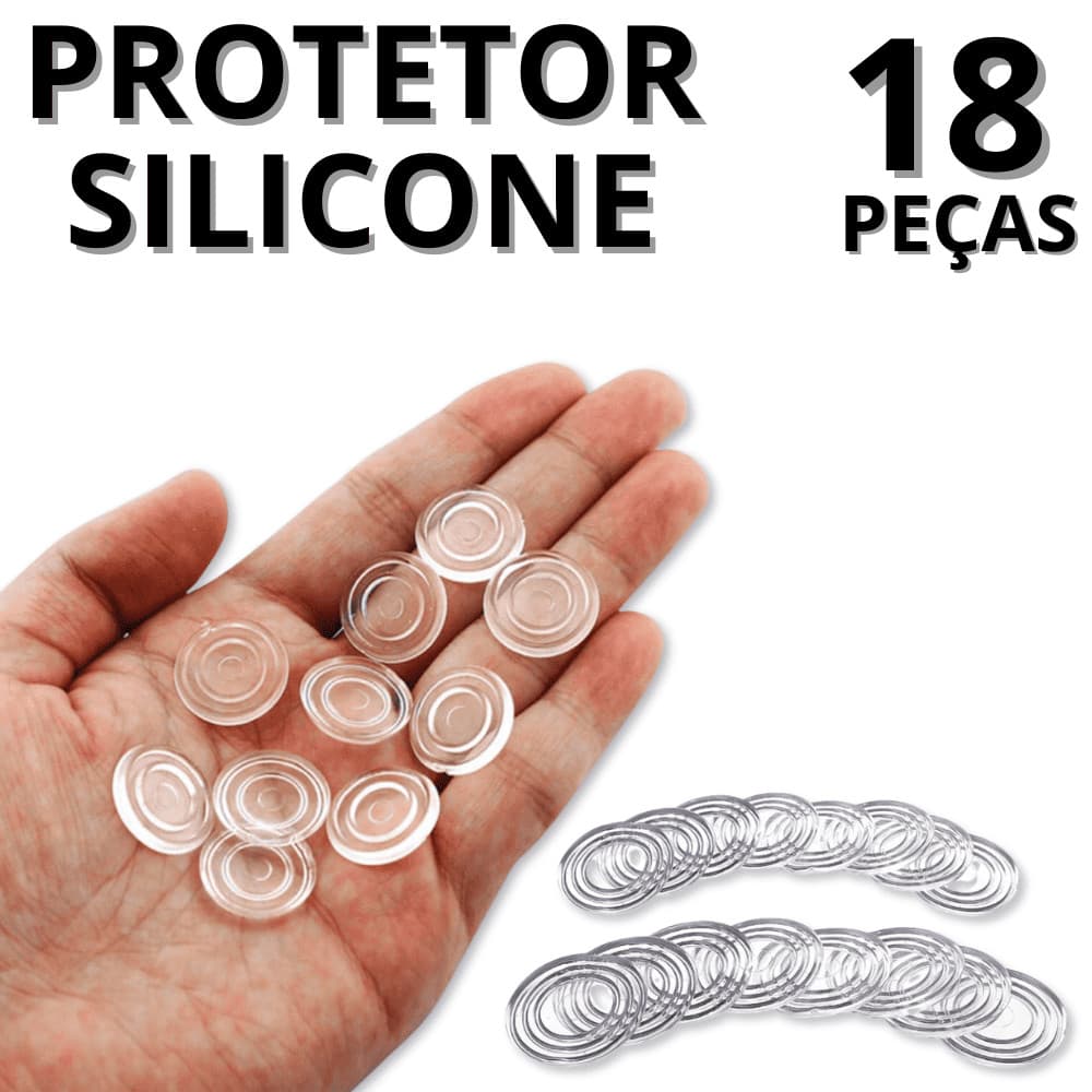 Protetor De Silicone Anti Impacto Proteção Para Cadeiras Antiderrapante Moveis Vidro Anti Colisão