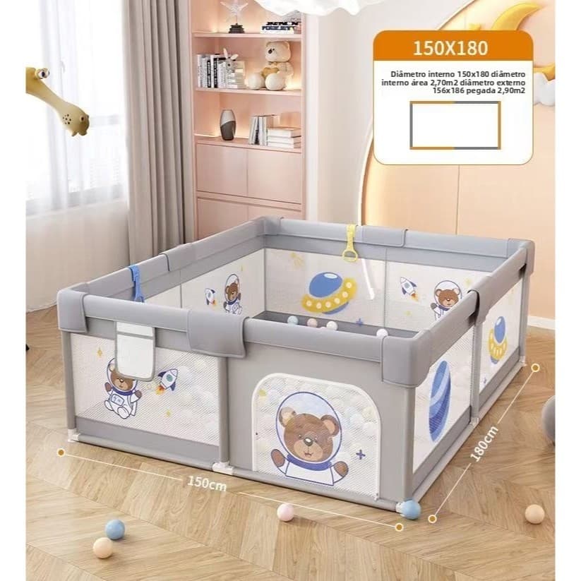 Cercadinho Grade De Proteção Infantil Desenho Chiqueirinho--3269