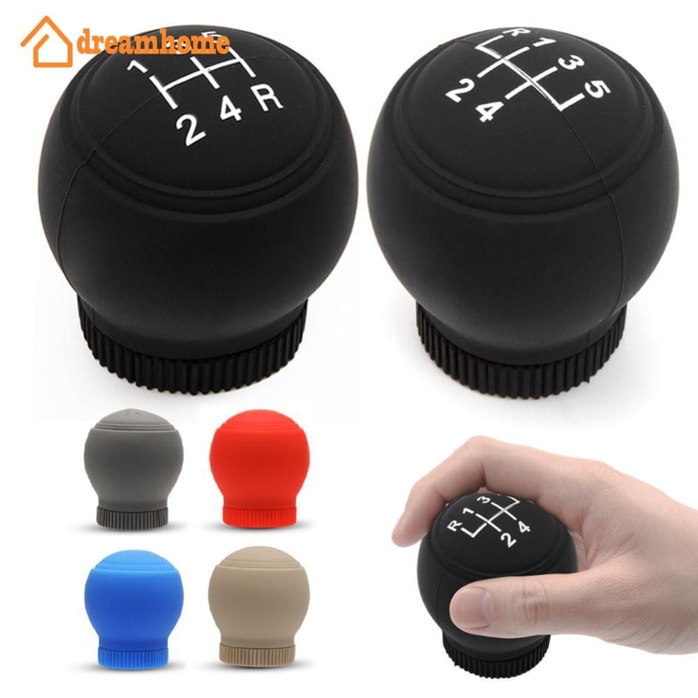 DREAMHOME Universal Redondo 5/6 Velocidade Silicone Caso Do Carro Engrenagem Cabeça Shift Colares Knob Apertos Capa Alav