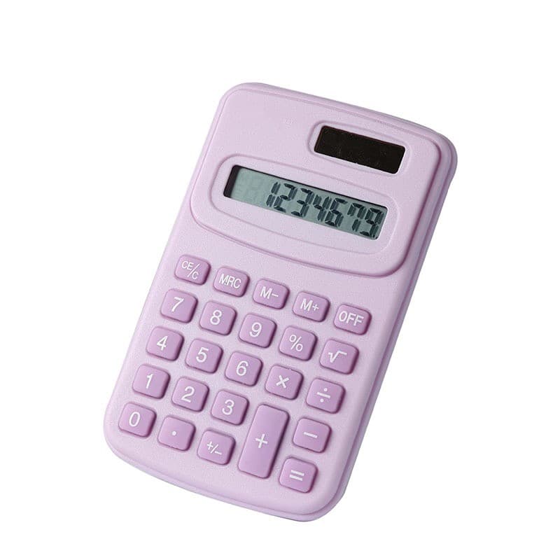 Mini Calculadora De Bolso Matemática Plástica De 8 Dígitos Portátil De Alta Qualidade Colorida