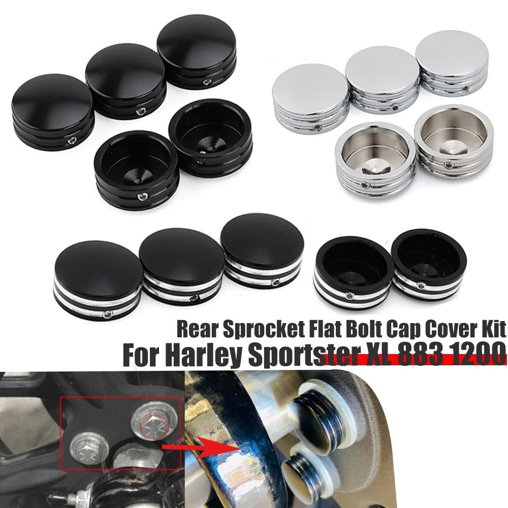 Tampa Do Parafuso Da Roda Dentada Traseira Motocicleta , 19mm , Para Harley Sportster Softail Touring Road King Street E