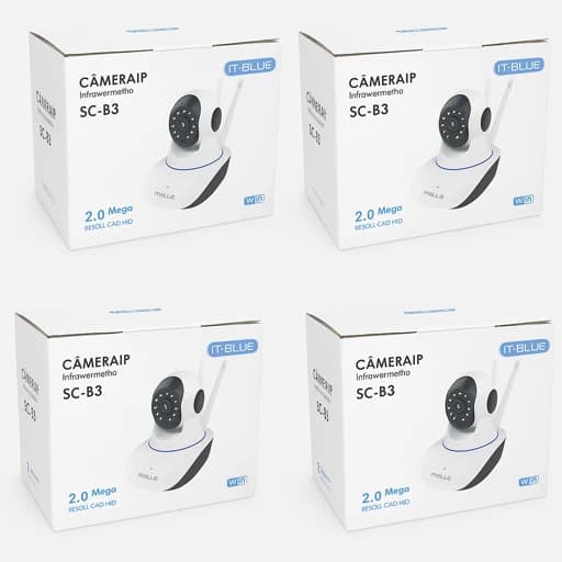 Kit-4 Camera Wifi De Segurança 1080p 2.0 Megapixel App Yooseer
