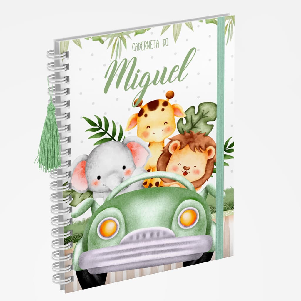 Caderneta de Vacina Vários Modelos Masculina Completa Safari 14 DXM Print