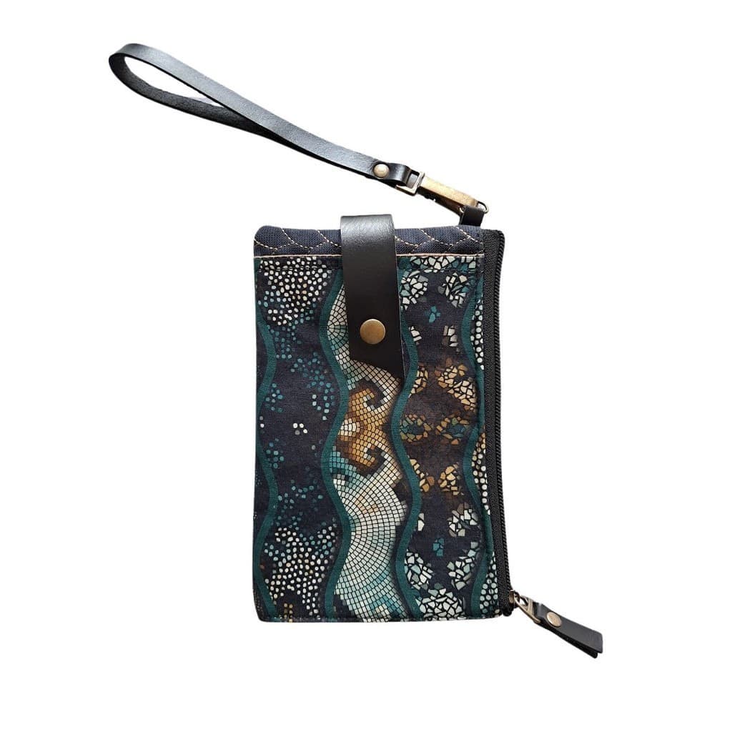 Carteira Porta Celular Preta Cobras