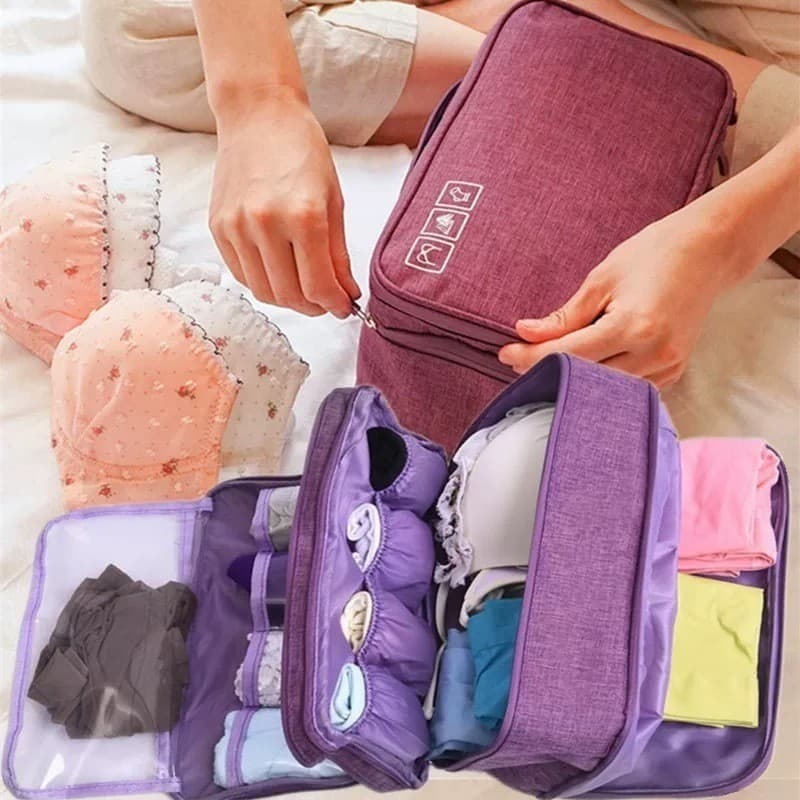 Bolsa portátil para armazenamento de roupas íntimas adequada para bolsas de armazenamento de viagem