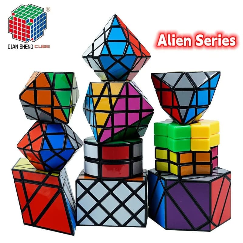 Diansheng Cube Diamante Quadrangle Dimensão Antigo Hexagonal Apenas Ovni Escudo Mágico Octogonal Lâmina Mágica Cilindro De Quebra-Cabeça Brinquedos