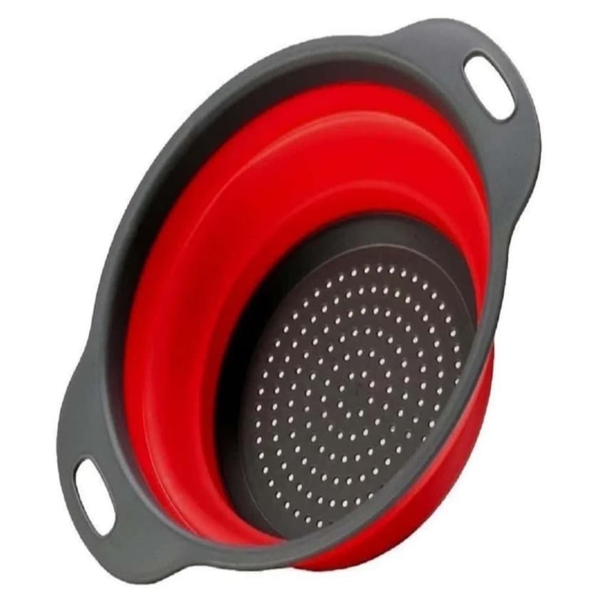 Escorredor Retrátil de Silicone para Alimentos e Utensílios de Cozinha