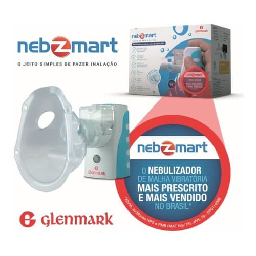 Nebulizador Portátil de Rede Vibratória - Nebzmart - Glenmark