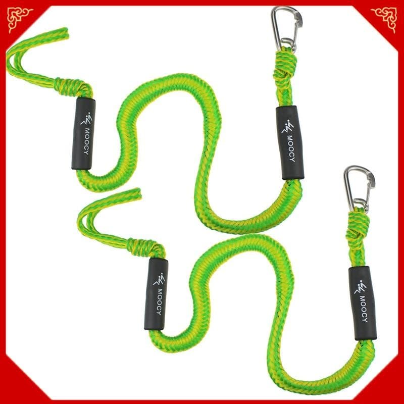 Moocy Linha De Doca Elástica Para Barco , 2 Pacotes , Com Gancho , Corda De Amarração , Acessórios Barcos , Pontão , Jet Ski , SeaDoo WaveRunner , Caiaque