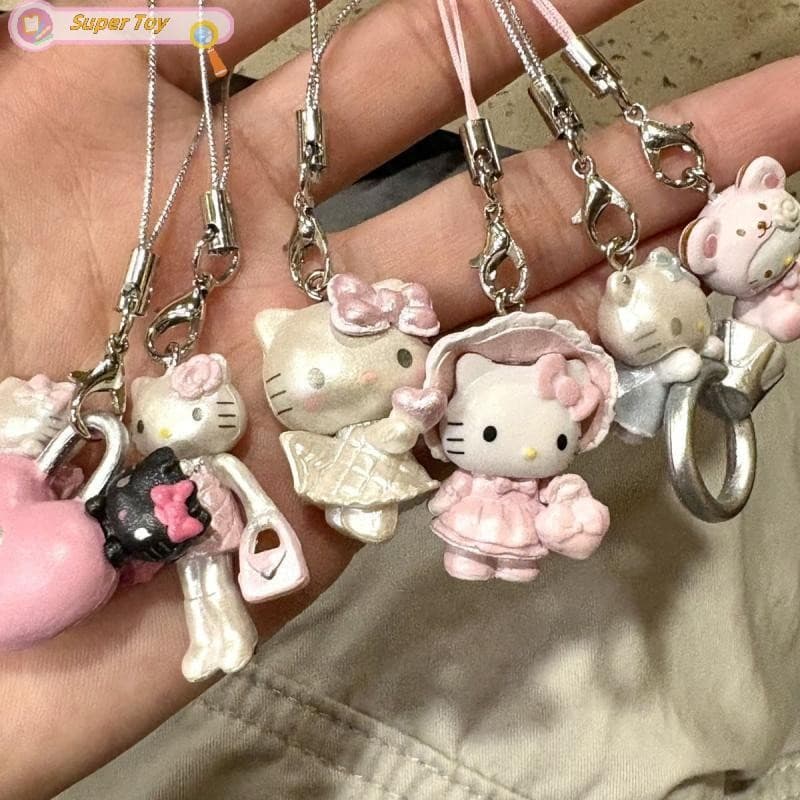 SUPERTOY Chaveiro Fofo De Desenho Animado , Bolsa Para Fone De Ouvido , Pingente , Corrente De Celular , Enfeites , Pres