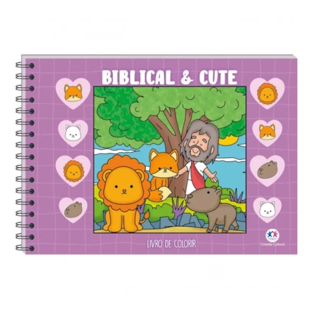 Livro de Colorir Biblical & Cute Lilas Ciranda Cultural