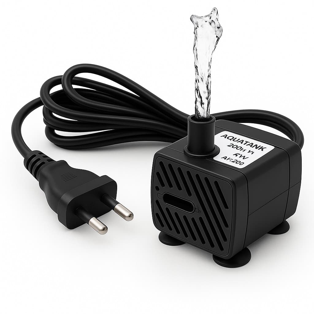 Bomba Submersa 200l/h Bombinha Motor Para Aquário Fonte Circulação Água Bebedouro Pet 110v e 220v