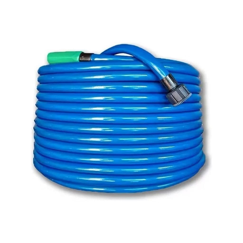 Kit Mangueira Jardim Reforçada Lisa Flexível + Adaptador + Esguicho de jardim 7/10/15/20/25/30metros