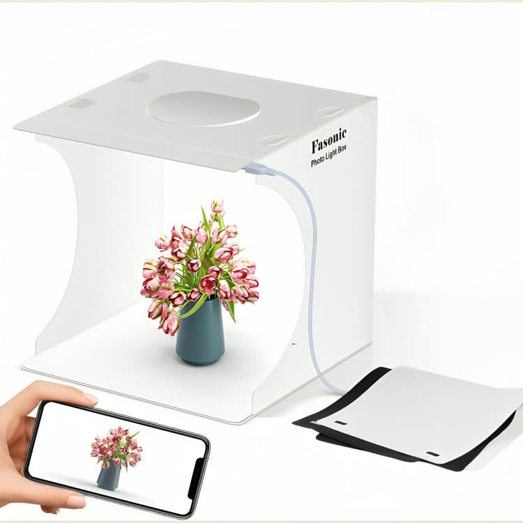 Mini Estúdio Fotográfico Photo Studio Led Usb Portátil Foto