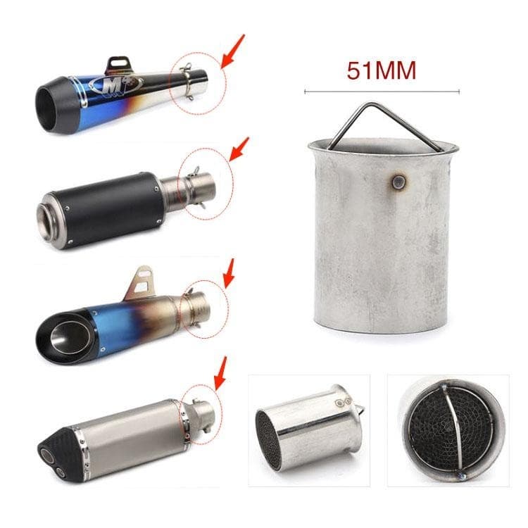 Tubo De Escape Universal Para Motocicleta De 2 Polegadas DB Killer Defletor Removível